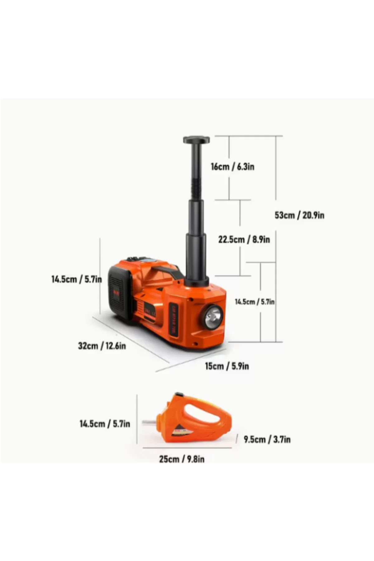 4 ü 1 arada 5 Ton 12V DC Araç Elektrikli Hidrolik Yer Tipi Kriko,