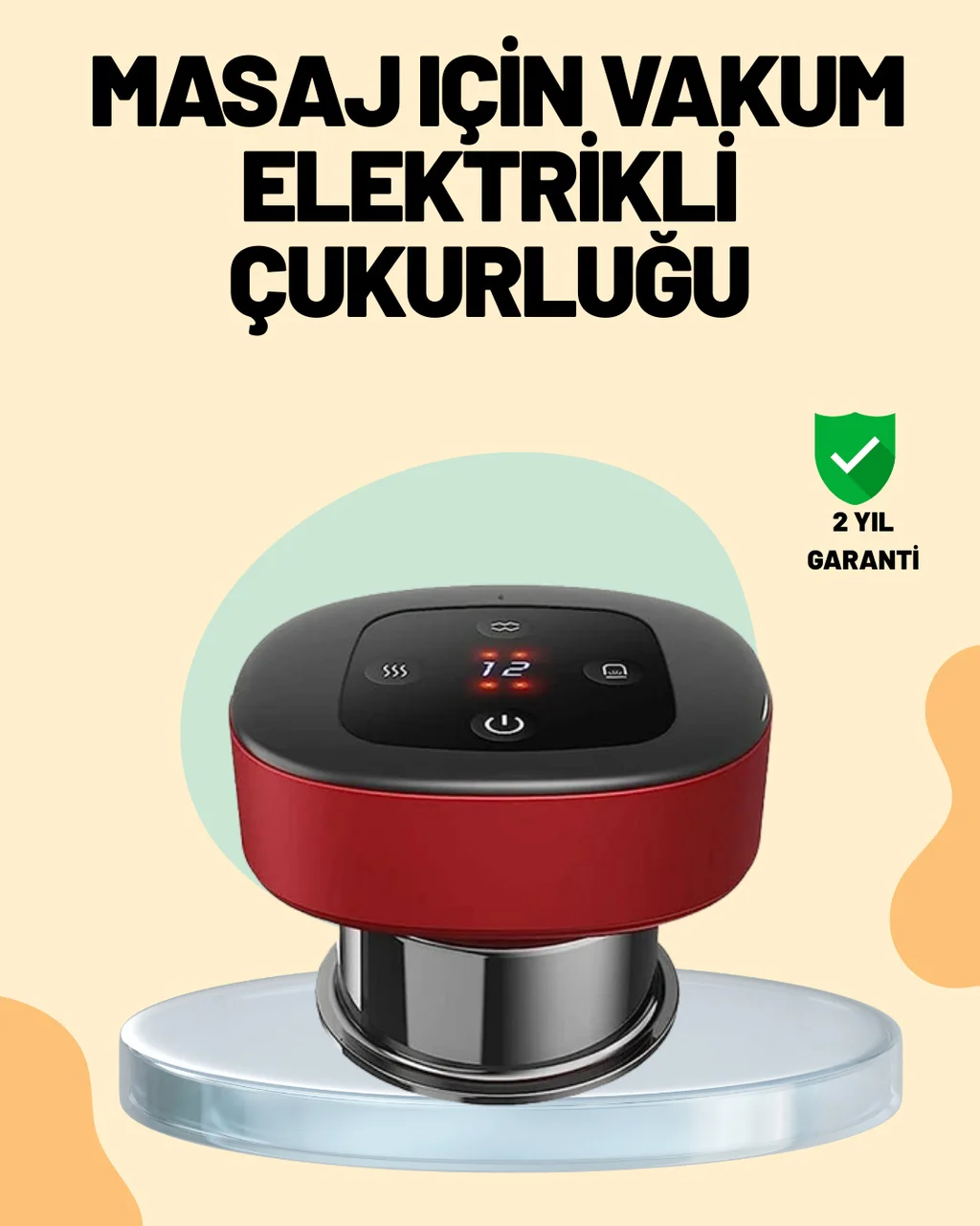 4 Ü 1 Arada Elektrikli Çukurluk Masaj Seti Isı Masaj Ve Kırmızı Işık - Lisinya Diğer