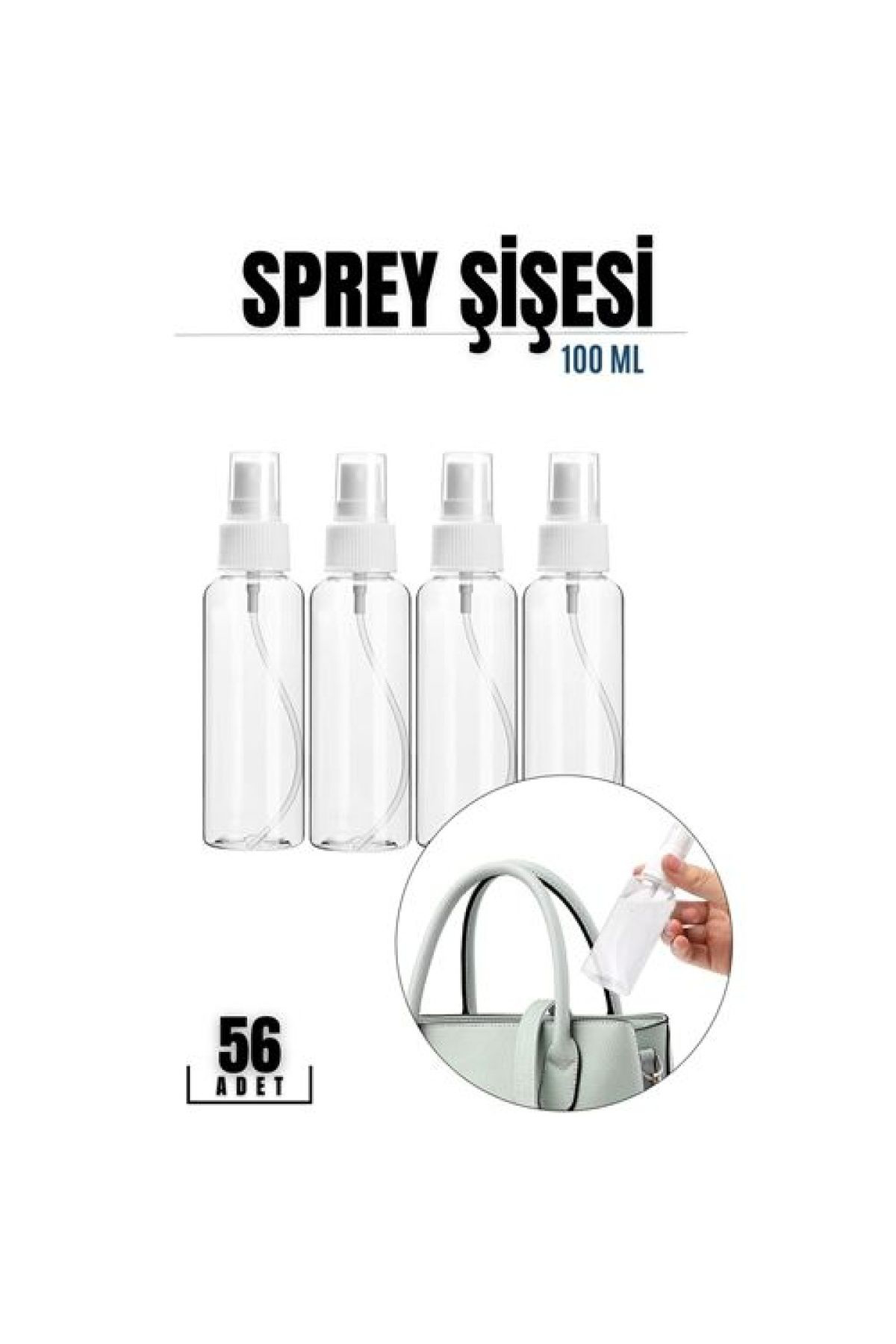 Toptan Bulurum 40 16 Adet 100 Ml Püskürtücü Boş Sprey Şişe 718728