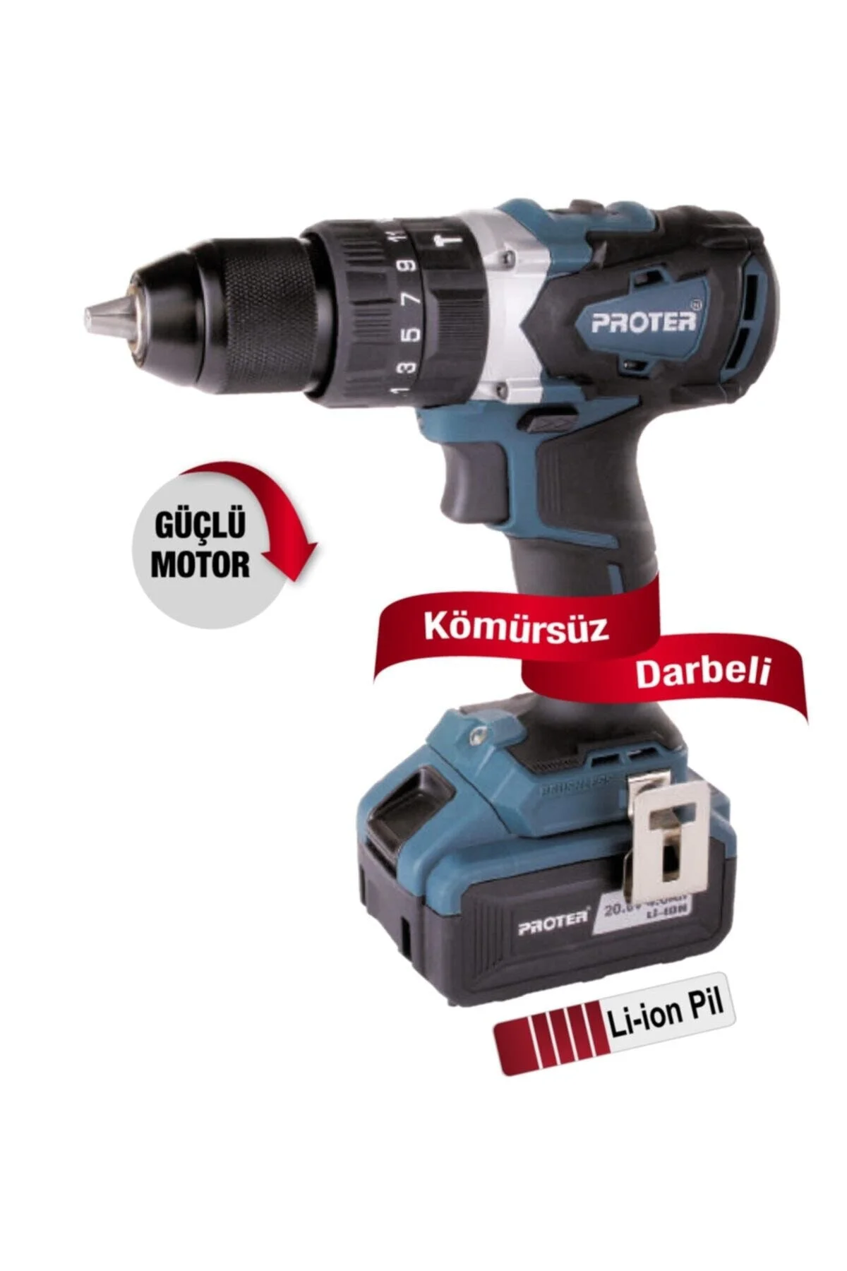 4.0 - 4.4 Ah Pst 740 Bl Çift Akülü 20v/4ah Darbeli Şarjlı Matkap 