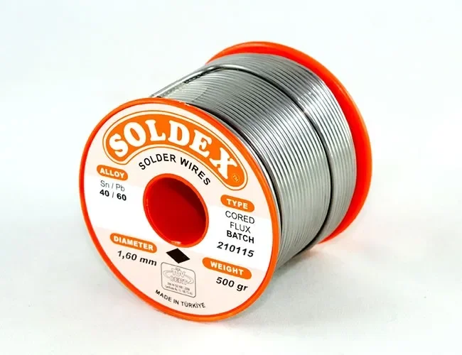 40-60 Lehim Teli 500 Gr 1.2 Mm - Sn:40 / Pb:60 40-60 Lehim Teli 500 Gr 1.2 Mm - Sn:40 / Pb:60