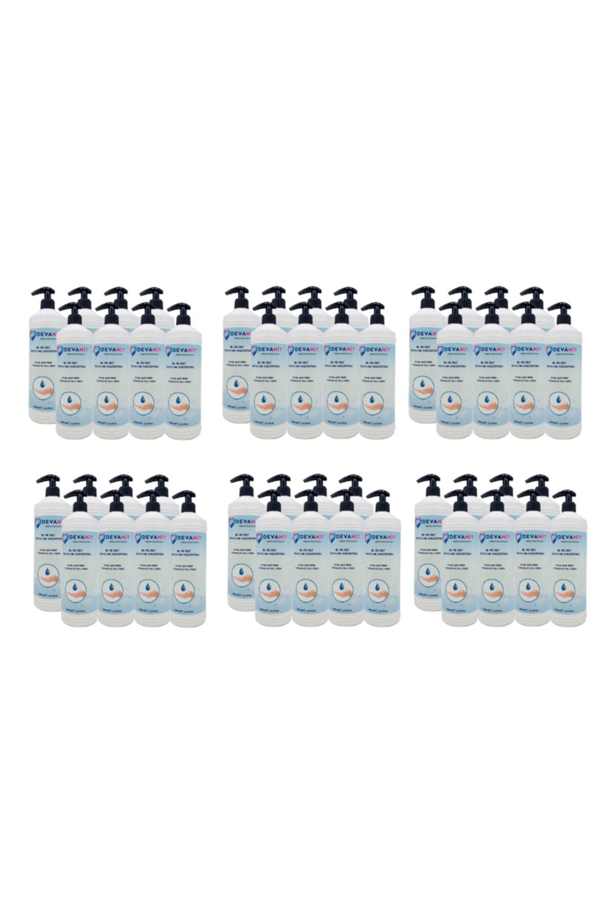 Devanit 40 Adet. 1000 Ml Solüsyon.  Dezenfektan-El Temizleme Jeli