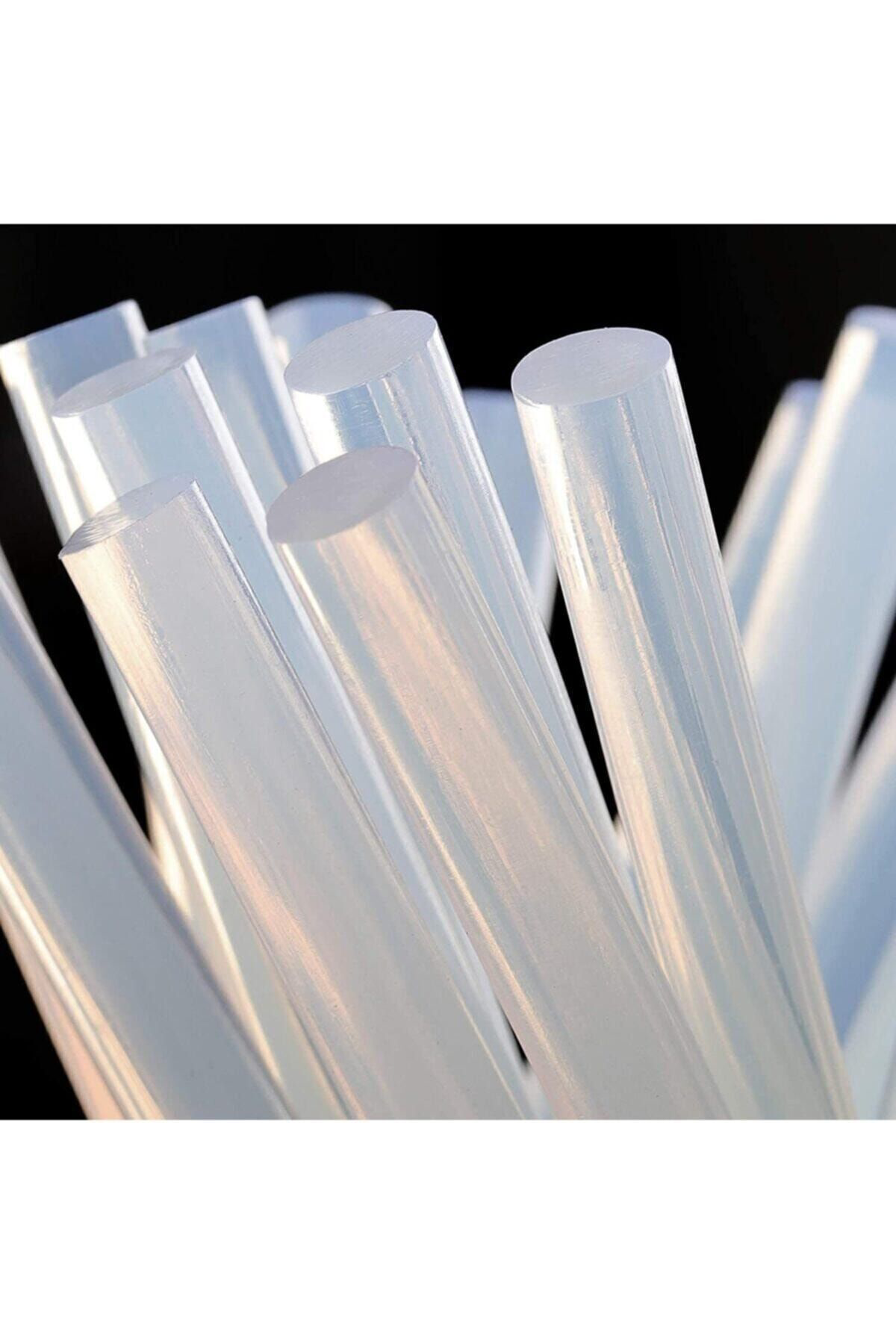 Pass 40 Adet Kalin Sicak Silikon Mum Silikon Çubuk Silikon 11,3Mmx30cm