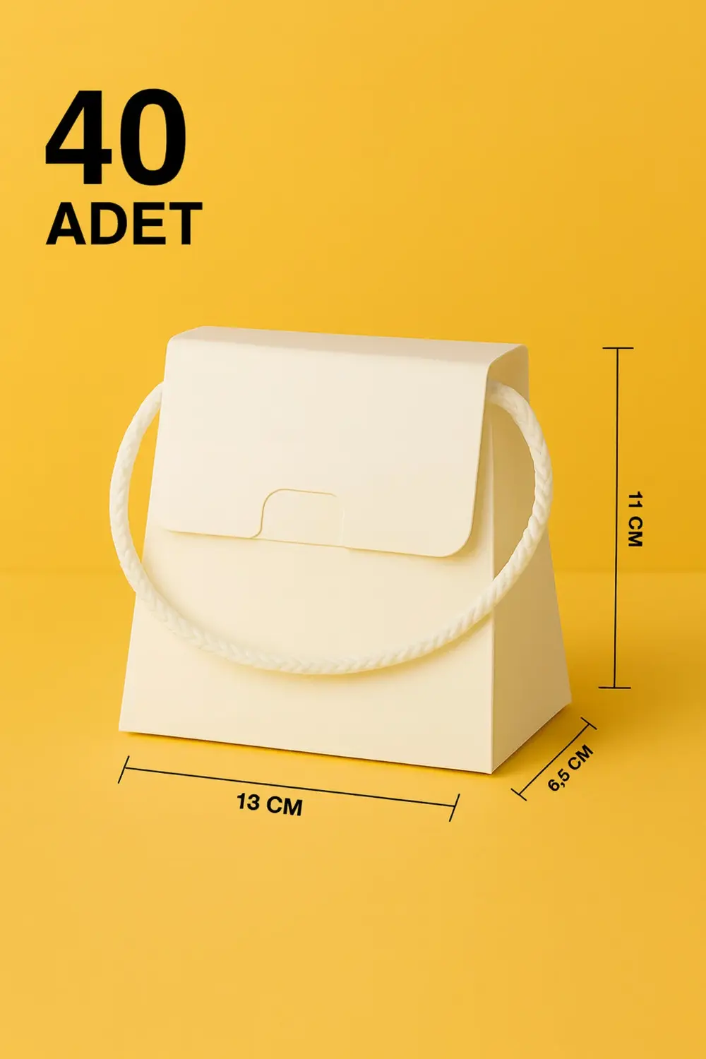 40 Adet Özel Tasarım Hediye Kutusu Hediye Çanta Boş Karton Çanta