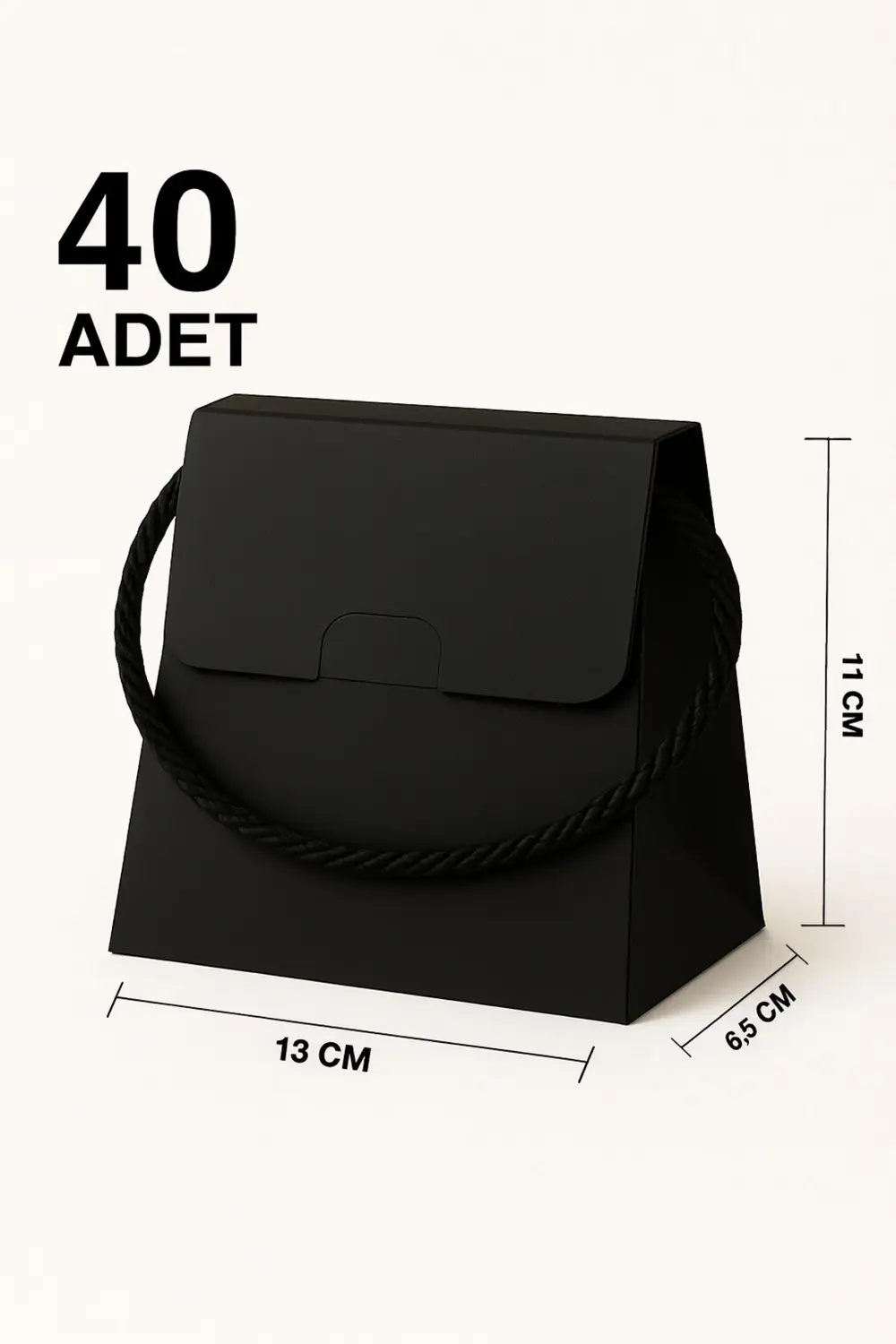 40 Adet Özel Tasarım Hediye Kutusu Hediye Çanta Boş Karton Çanta