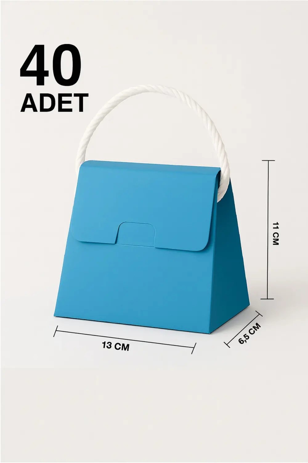 40 Adet Özel Tasarım Hediye Kutusu Hediye Çanta Boş Karton Çanta