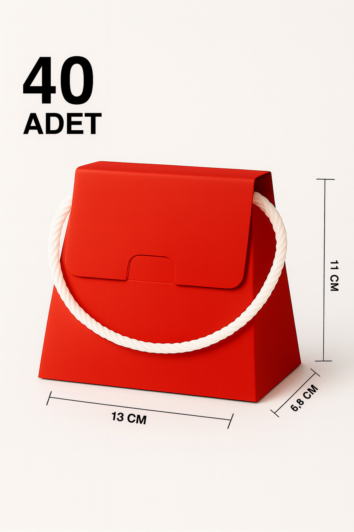 40 Adet Özel Tasarım Hediye Kutusu Hediye Çanta Boş Karton Çanta 