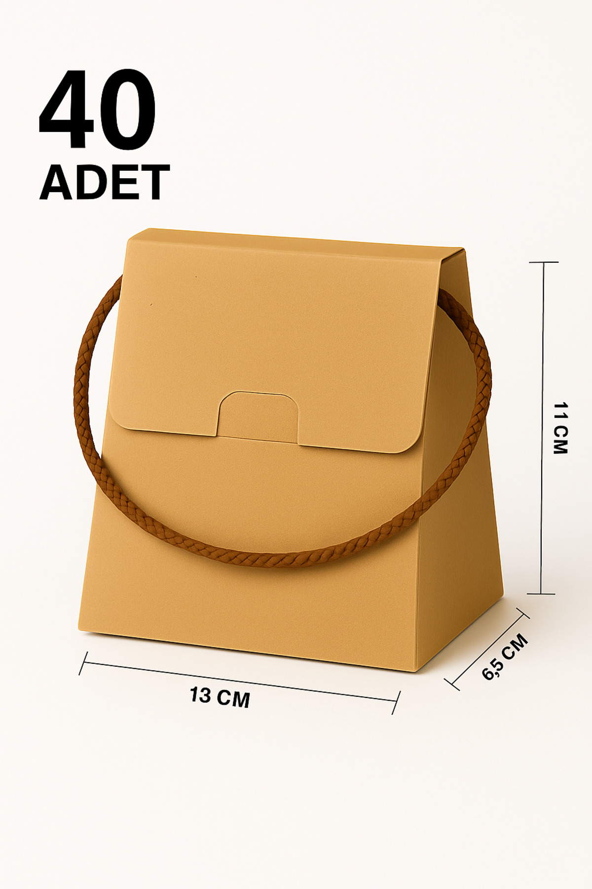 40 Adet Özel Tasarım Hediye Kutusu Hediye Çanta Boş Karton Çanta 