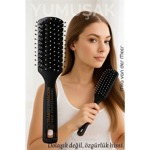 40 Ayak Nano Dolaşık Saç Açıcı Tarak, Karbon Plastik Gövde, Haval