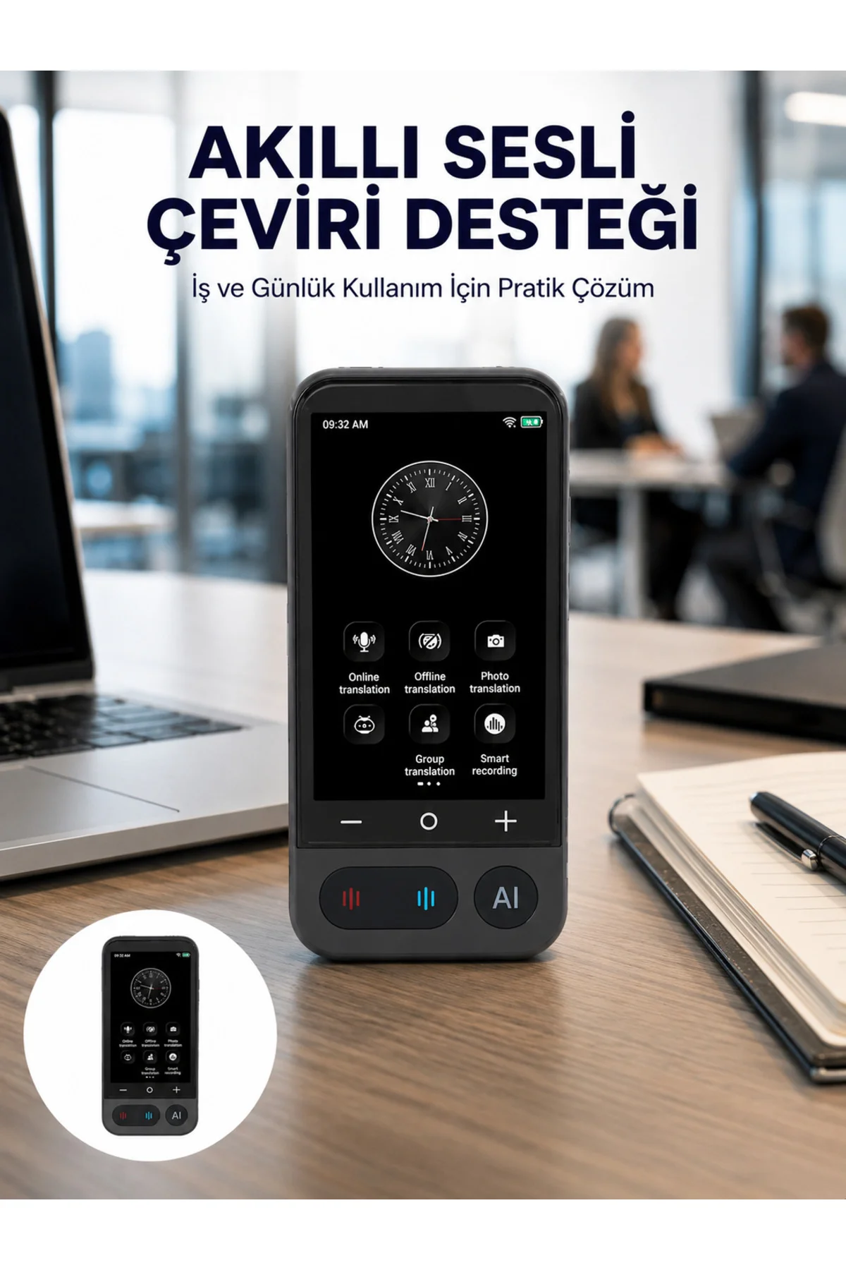 4.0 İnç Dokunmatik Ekranlı Akıllı Çeviri Cihazı Yeni Nesil 4.0 İnç Dokunmatik Ekranlı Akıllı Çeviri Cihazı Yeni Nesil