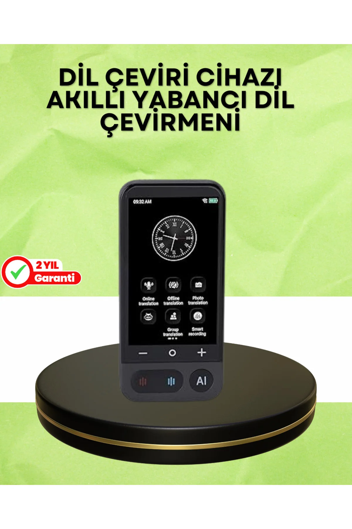 4.0 İnç Dokunmatik Ekranlı Akıllı Çeviri Cihazı