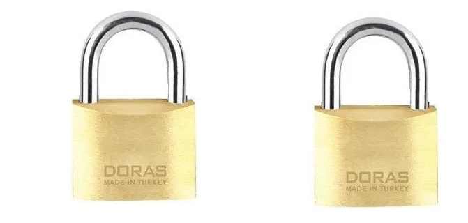 Ersa Doras 40 Mm Pas Sistem 2 li set Pirinç Asma Kilit