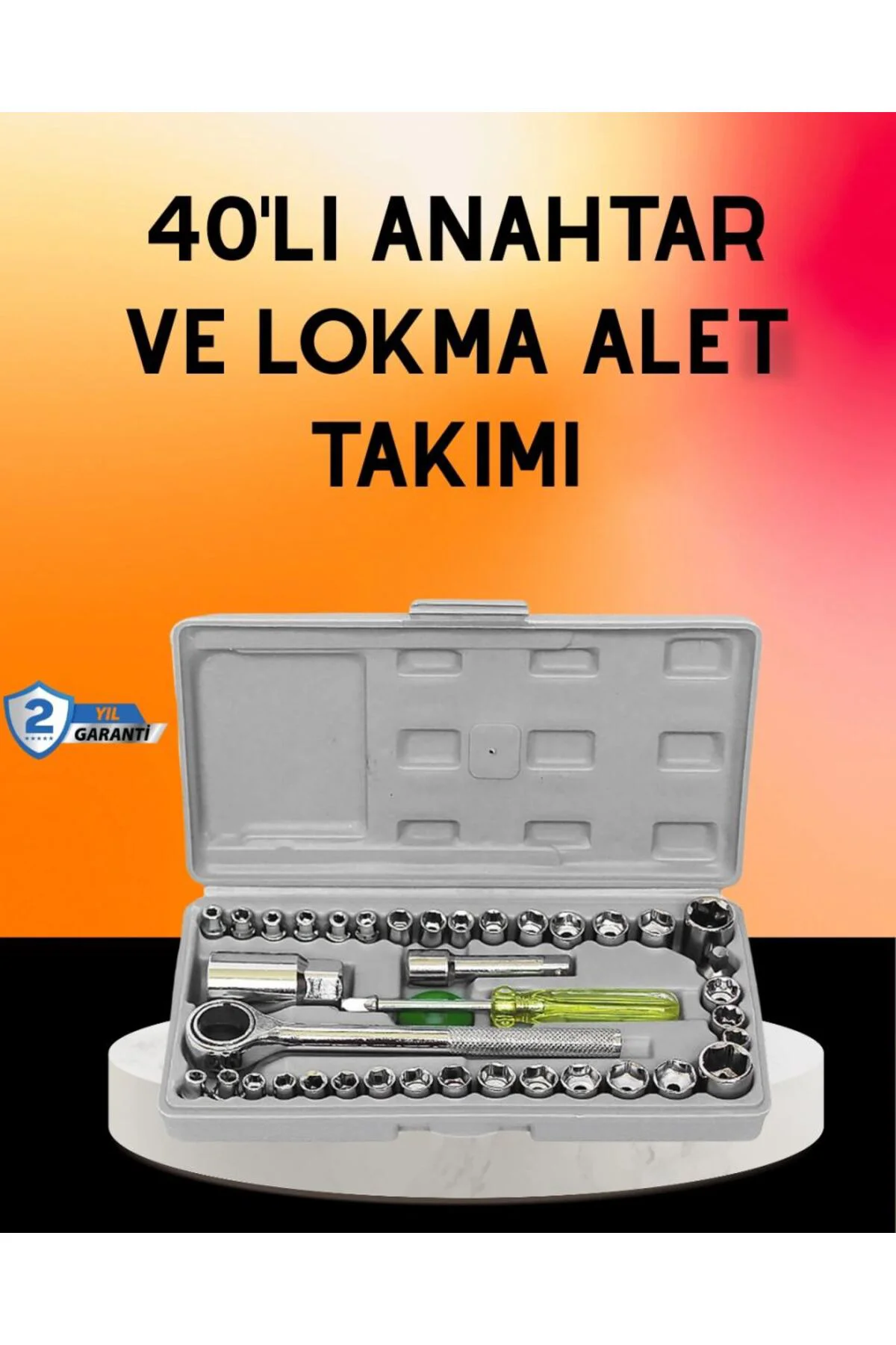 40 Parça Cırcır Lokma Anahtar Seti Profesyonel Kullanım