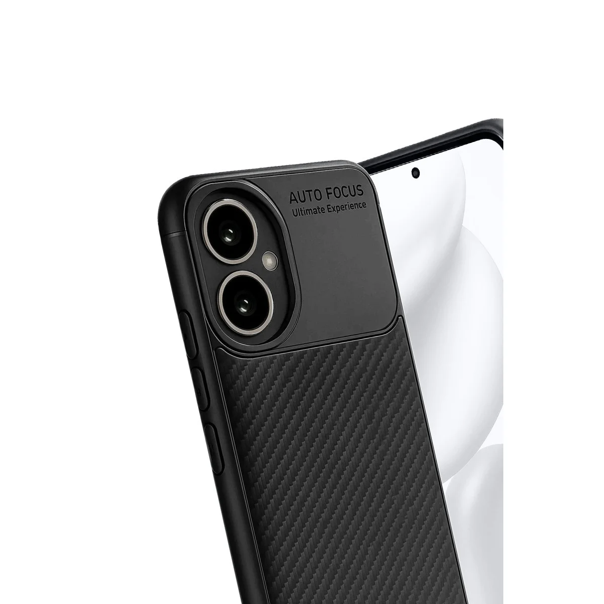 400 Kılıf Auto Focus Karbon Kapak - Siyah