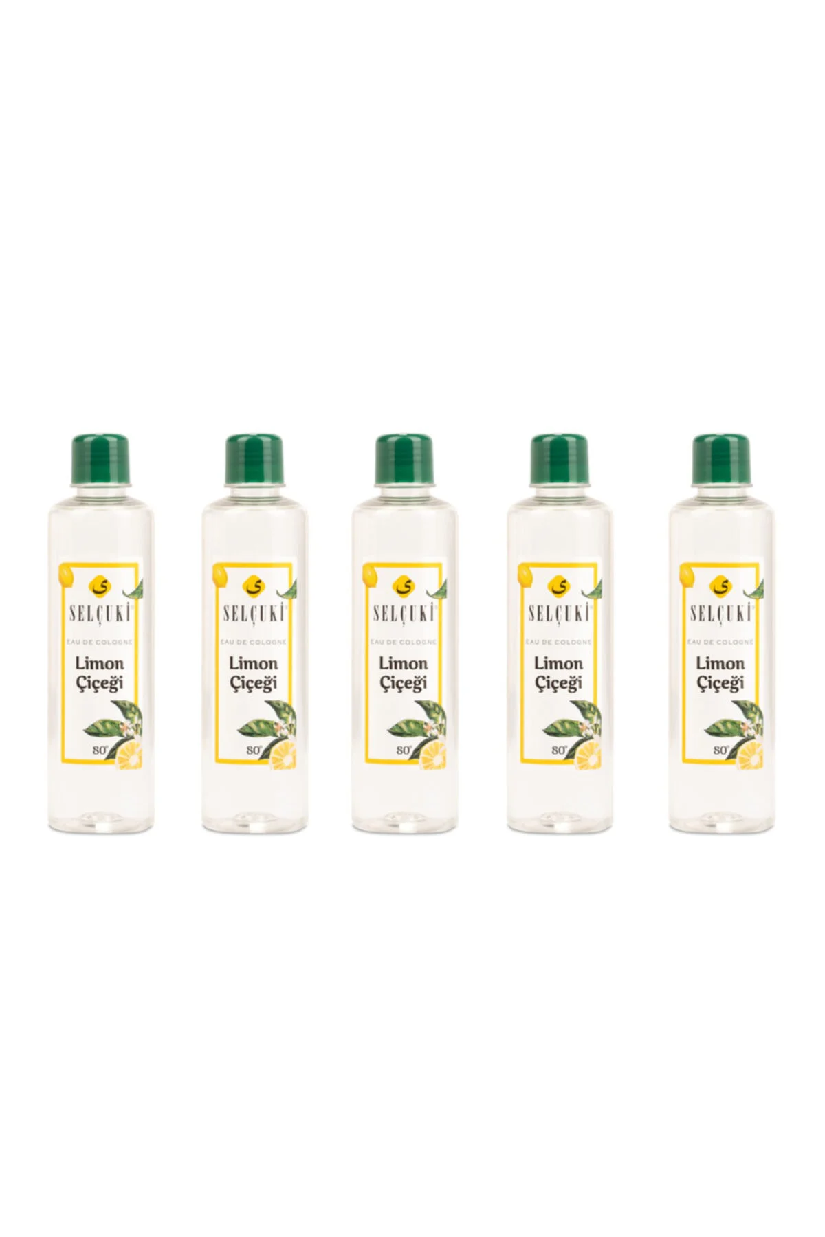 400 Ml 80 Derece Limon Çiçeği Kolonya 5 Adet