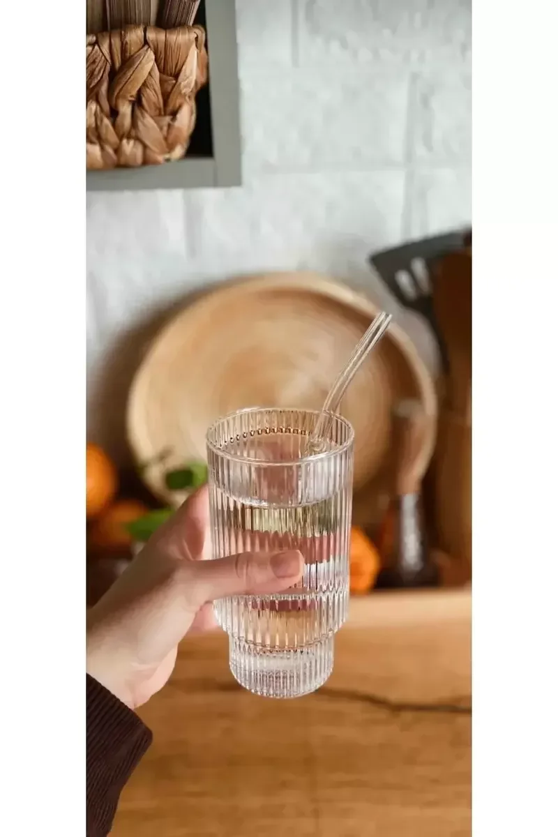 400 ML Isıya Dayanıklı Borosilikat Origami Stil Bardak - Borosili 400 ML Isıya Dayanıklı Borosilikat Origami Stil Bardak - Borosili