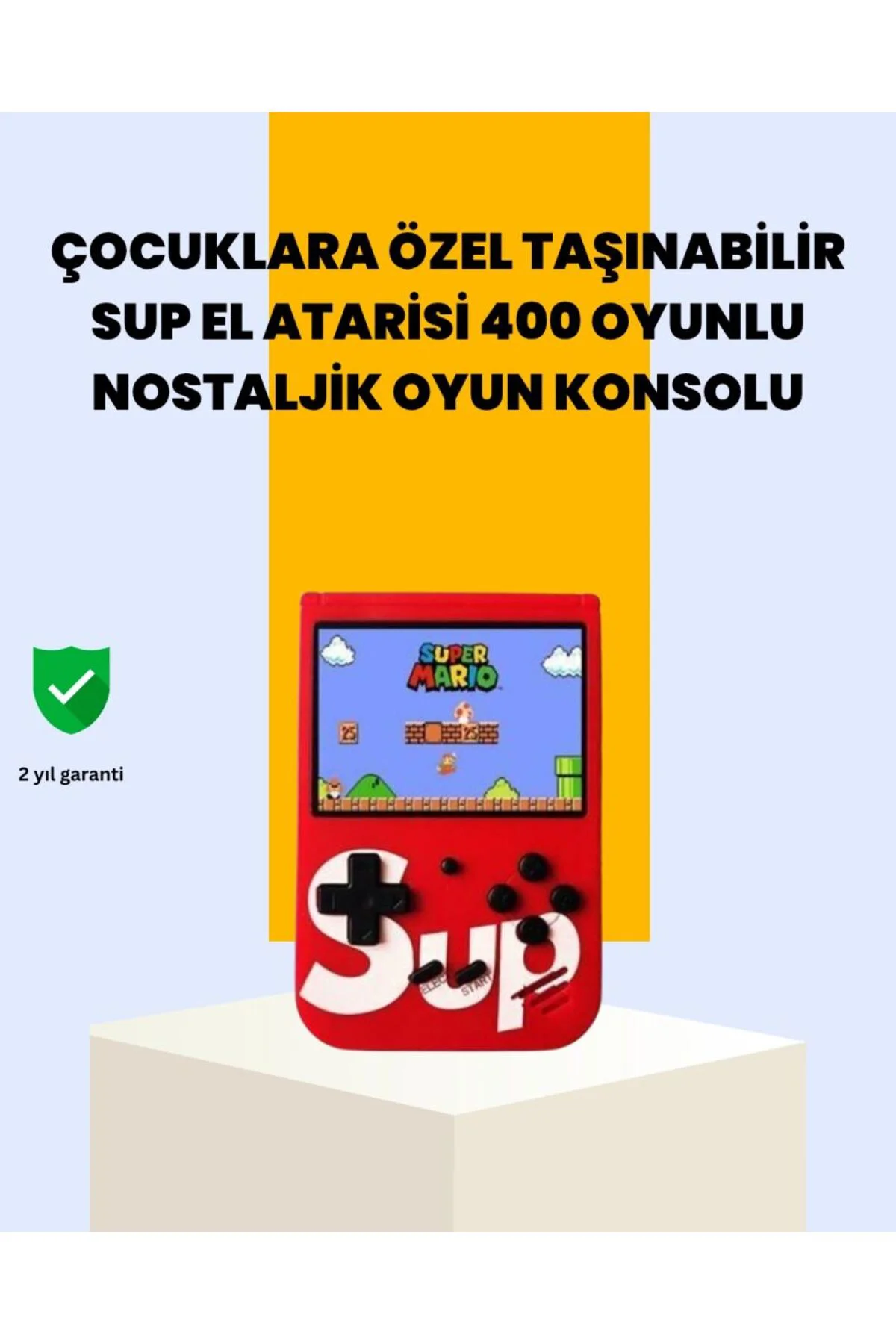 400 Oyunlu Taşınabilir Retro El Konsolu