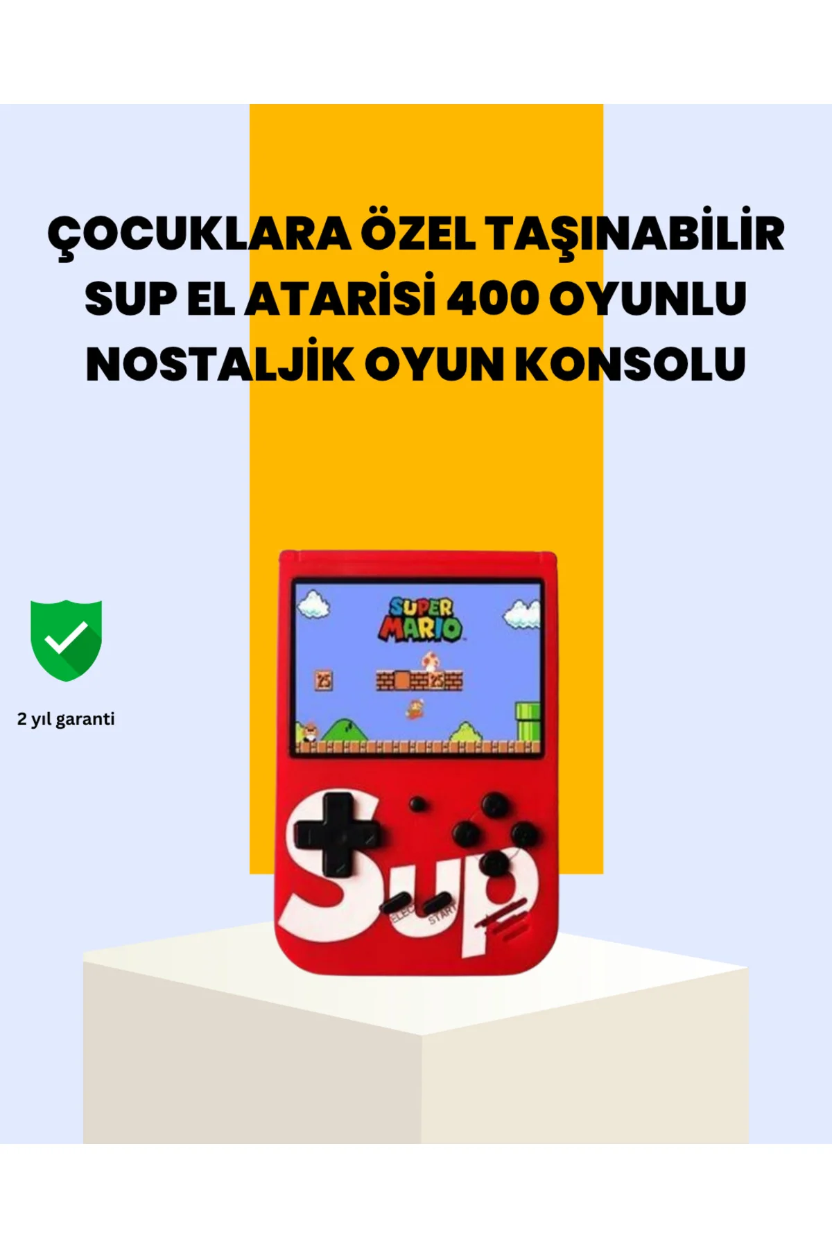 400 Oyunlu Taşınabilir Retro El Konsolu