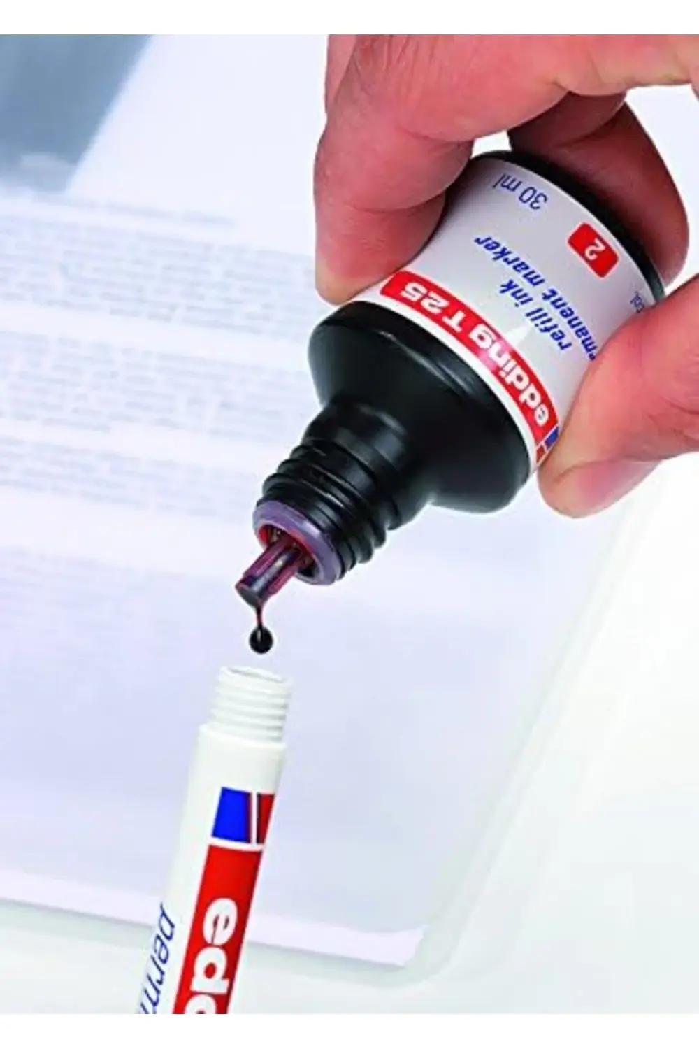 400 permanent markör - mavi - 1 - 1 mm ince yuvarlak uçlu 395519