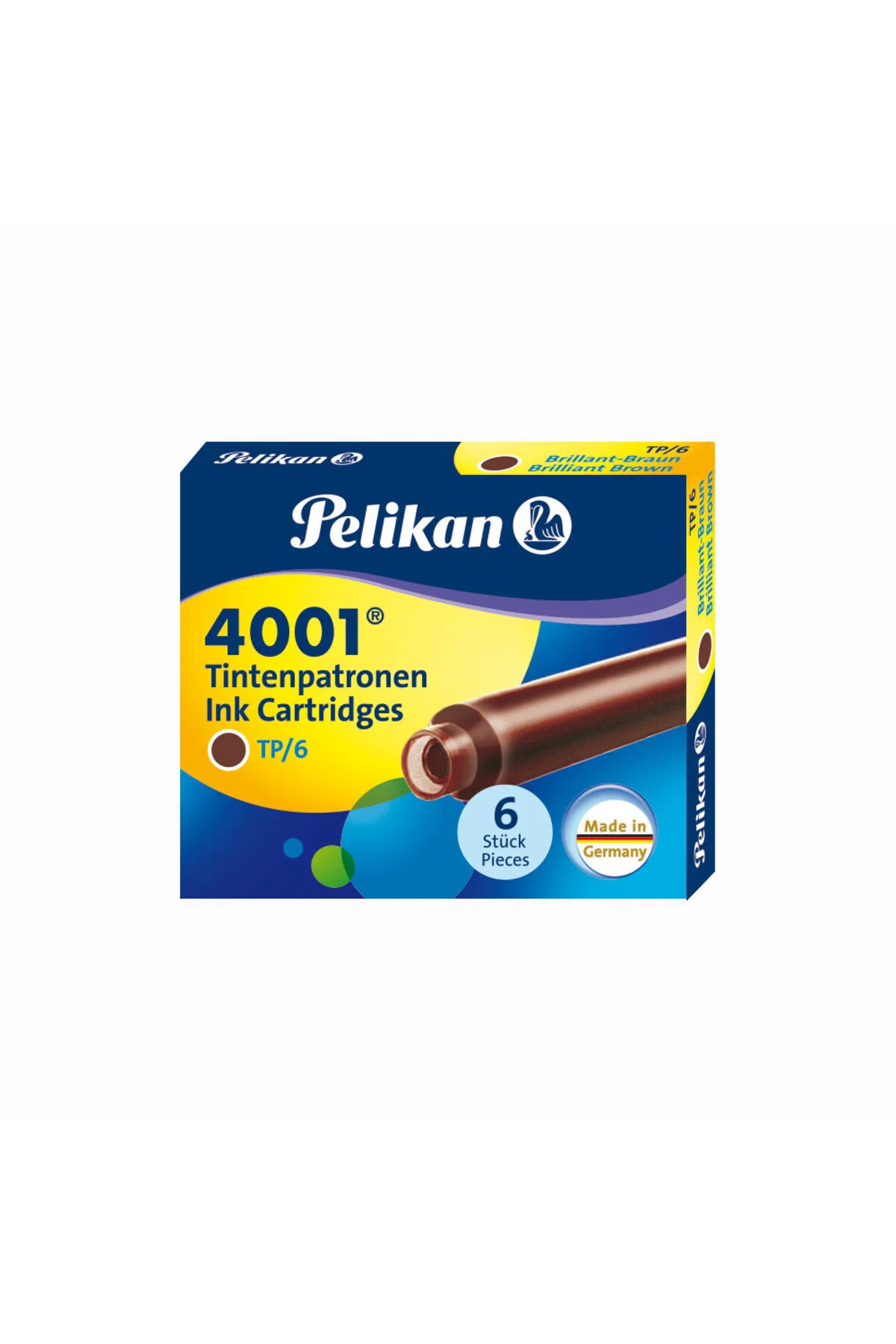 4001 6'lı Kısa Kartuş TP/6 Kahverengi