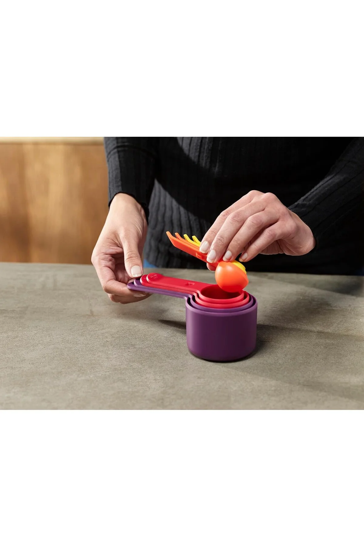 40019 Nest Measure Ölçü Kabı Seti, Çok Renkli