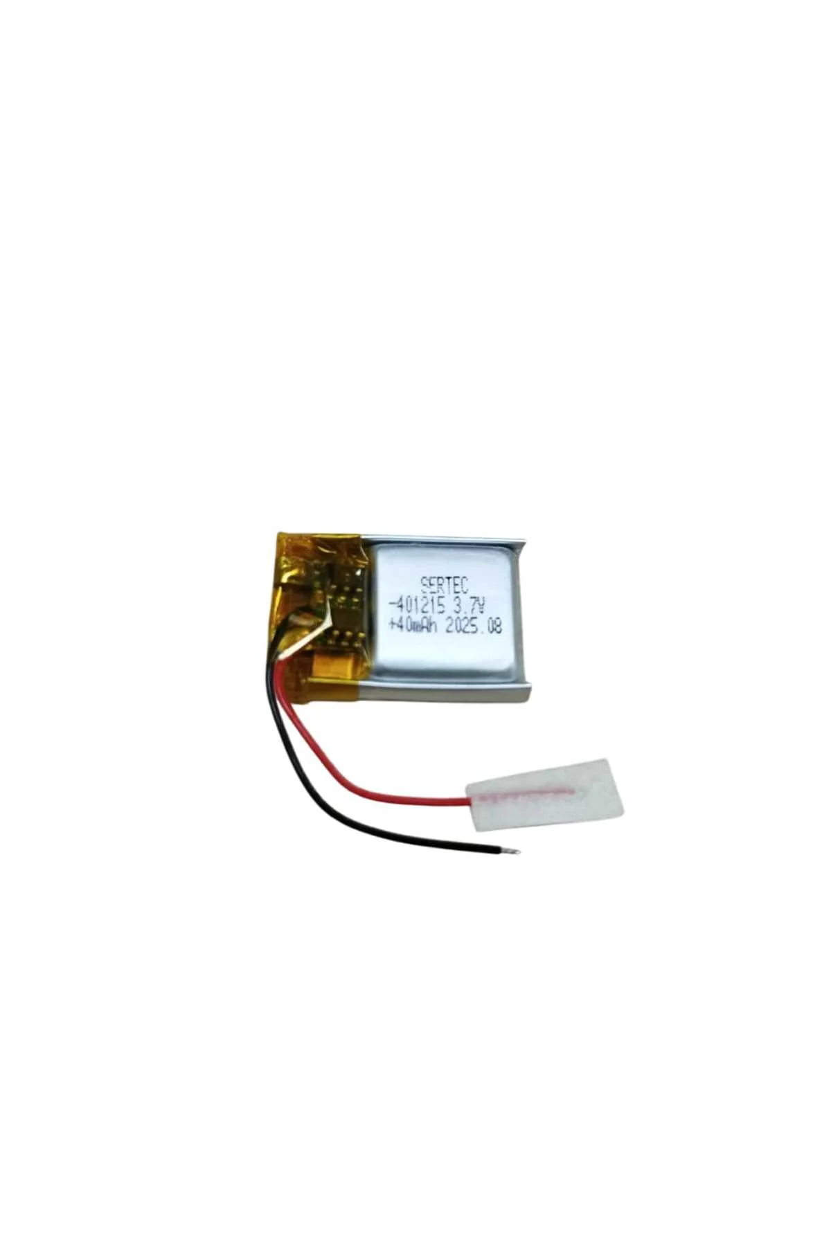 401215 3.7V 40 MAh Li-Polymer Pil (Devreli/1.5A)