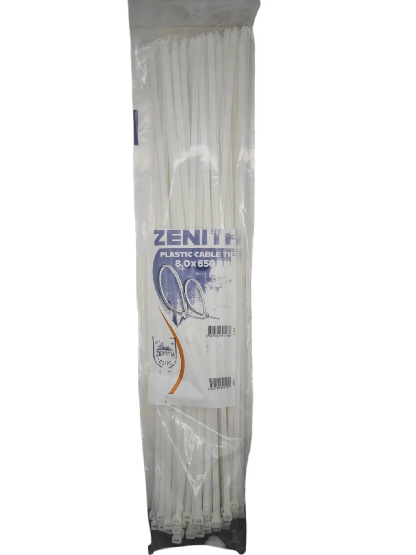 4018   Zenith Kablo Bağı - Plastik Kelepçe 8mm 650mm - Beyaz