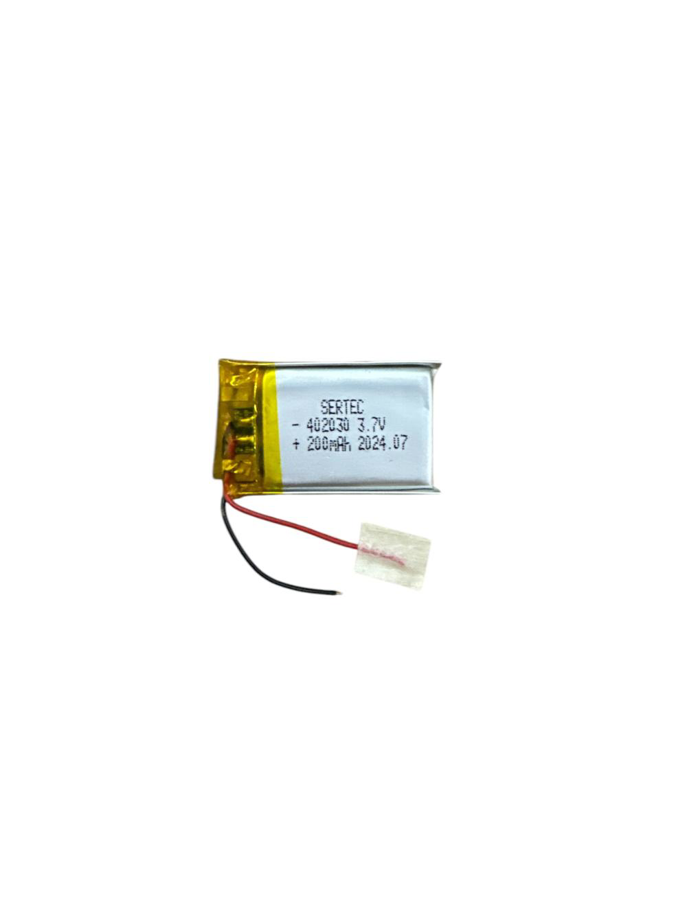 402030 3.7V 200mAh Li-Polymer Pil Devreli/1.5A 402030 3.7V 200mAh Li-Polymer Pil Devreli/1.5A