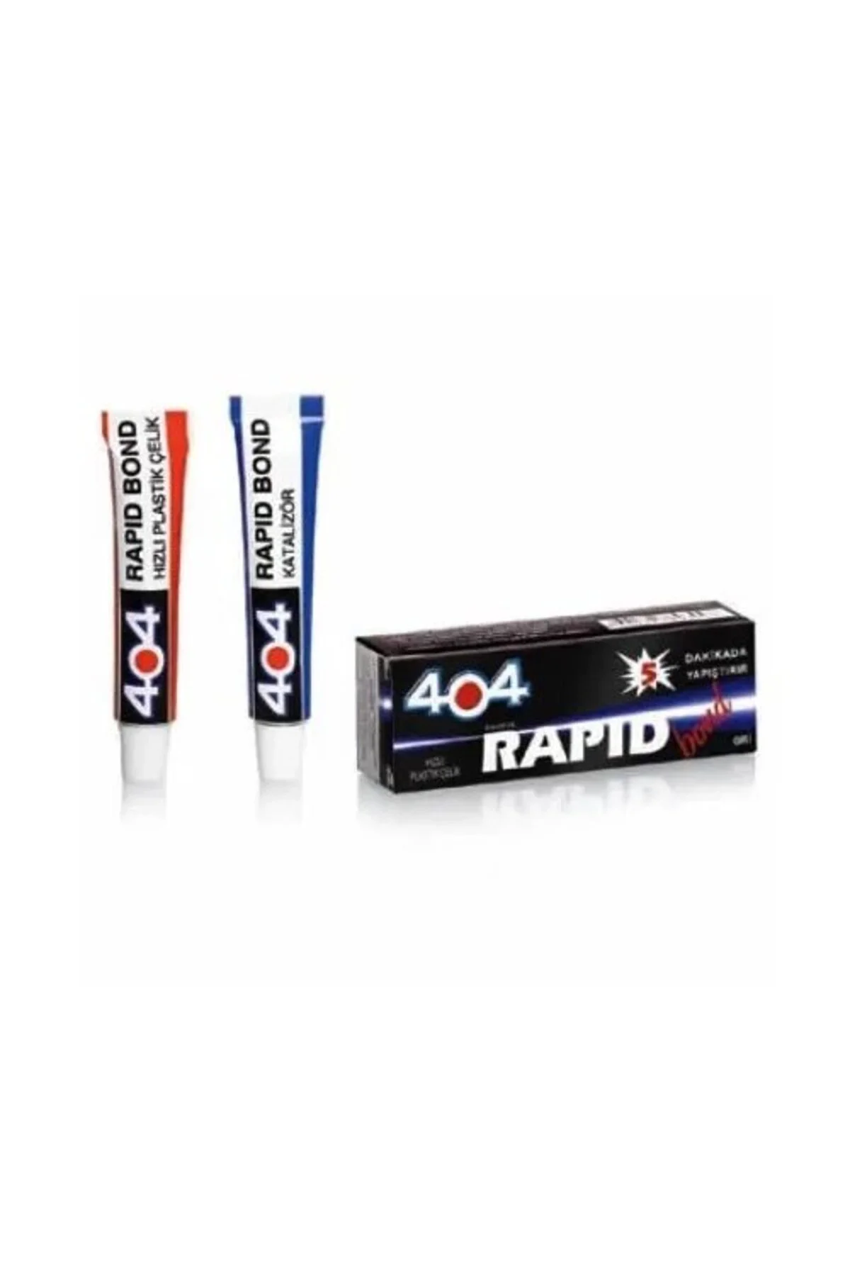 404 Plastik Çelik Rapid Bond Hızlı Yapıştırıcı 16Gr - Şeffaf