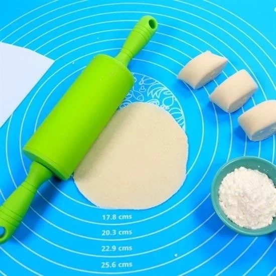 40*50 cm Silikon Ölçekli Kullanımı Kolay Hamur Açma Matı Ekmek Ma