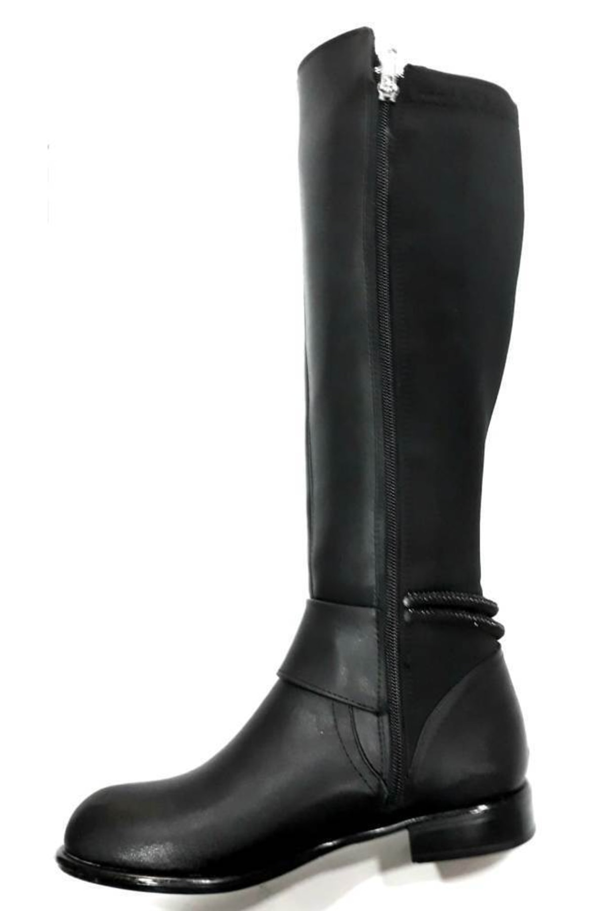 409032 Kadın Fermuarlı Riklalı Çizme