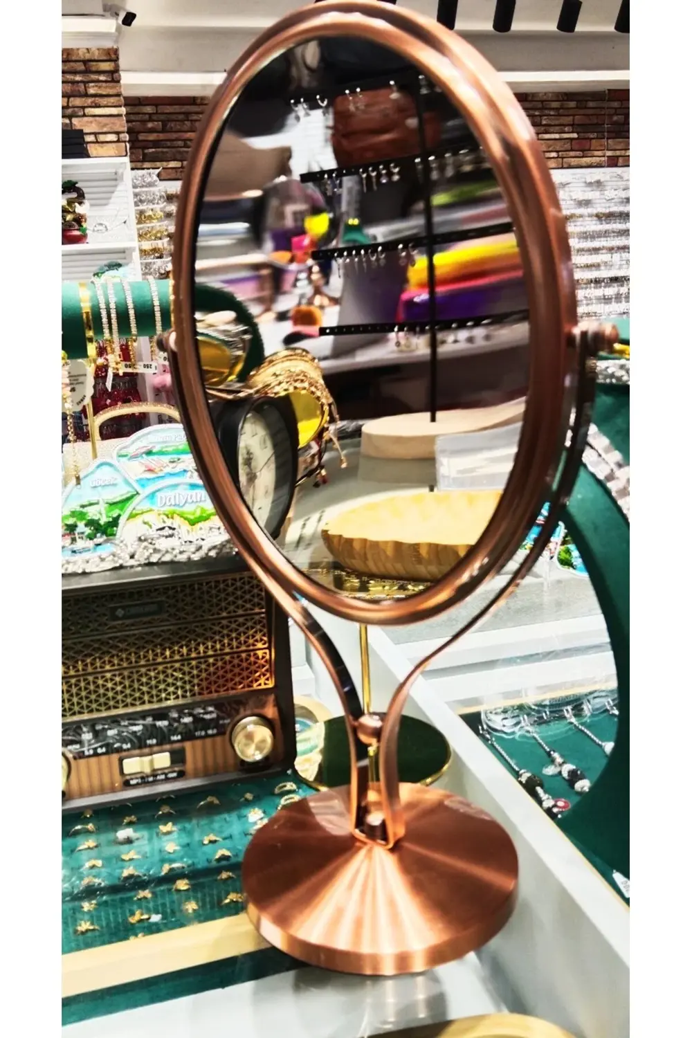 40x22 Lüks Figürlü Gösterişli Dekoratif Çift Boyutlu Ayna