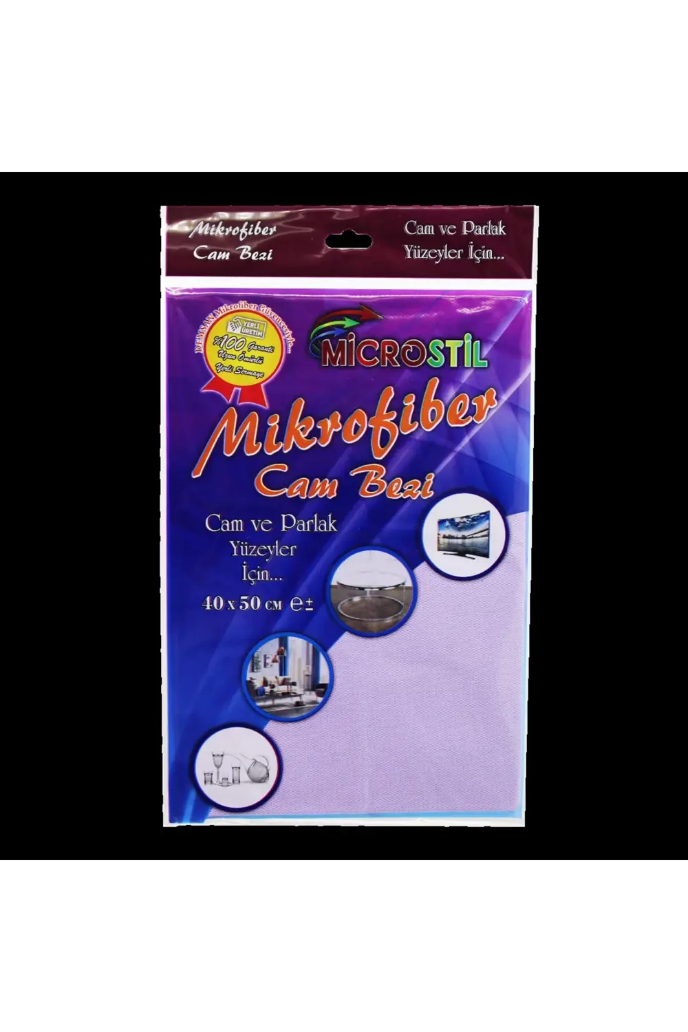 40x50cm Mikrofiber Temizlik Cam Bezi
