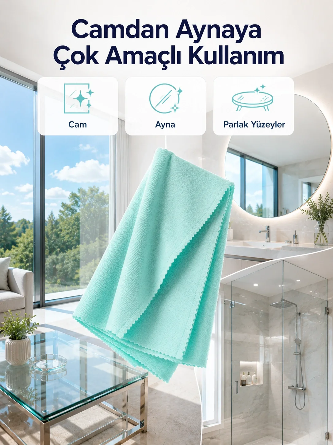 40x60 Mikrofiber Cam Temizlik Bezi İz ve Tüy Bırakmayan Profesyonel Cam Silme Bezi 40x60 Mikrofiber Cam Temizlik Bezi İz ve Tüy Bırakmayan Profesyonel Cam Silme Bezi