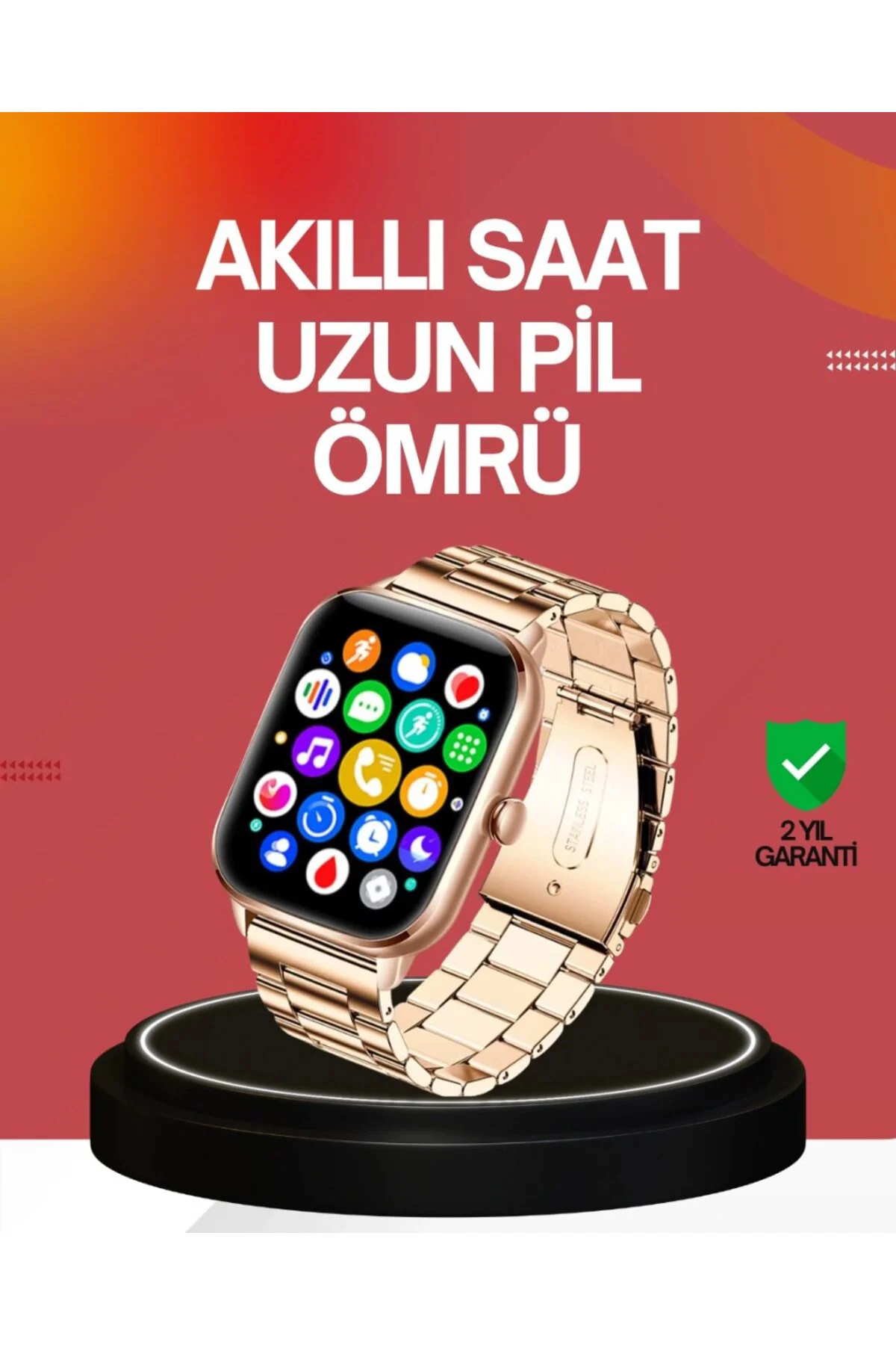 41 Mm Kavisli Kasa Akıllı Saat Ios Ve Android Uyumlu