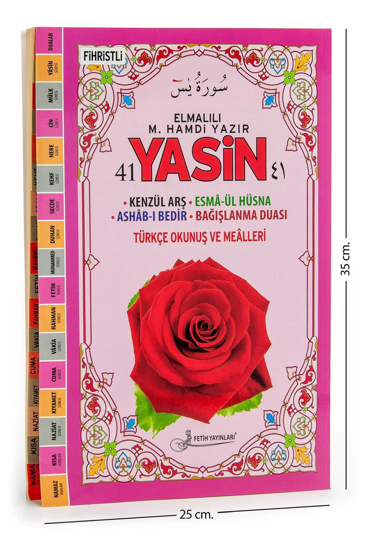 41 Yasin Kitabı - Cami Boy - 160 Sayfa - Elmalılı M. Hamdi Yazır 
