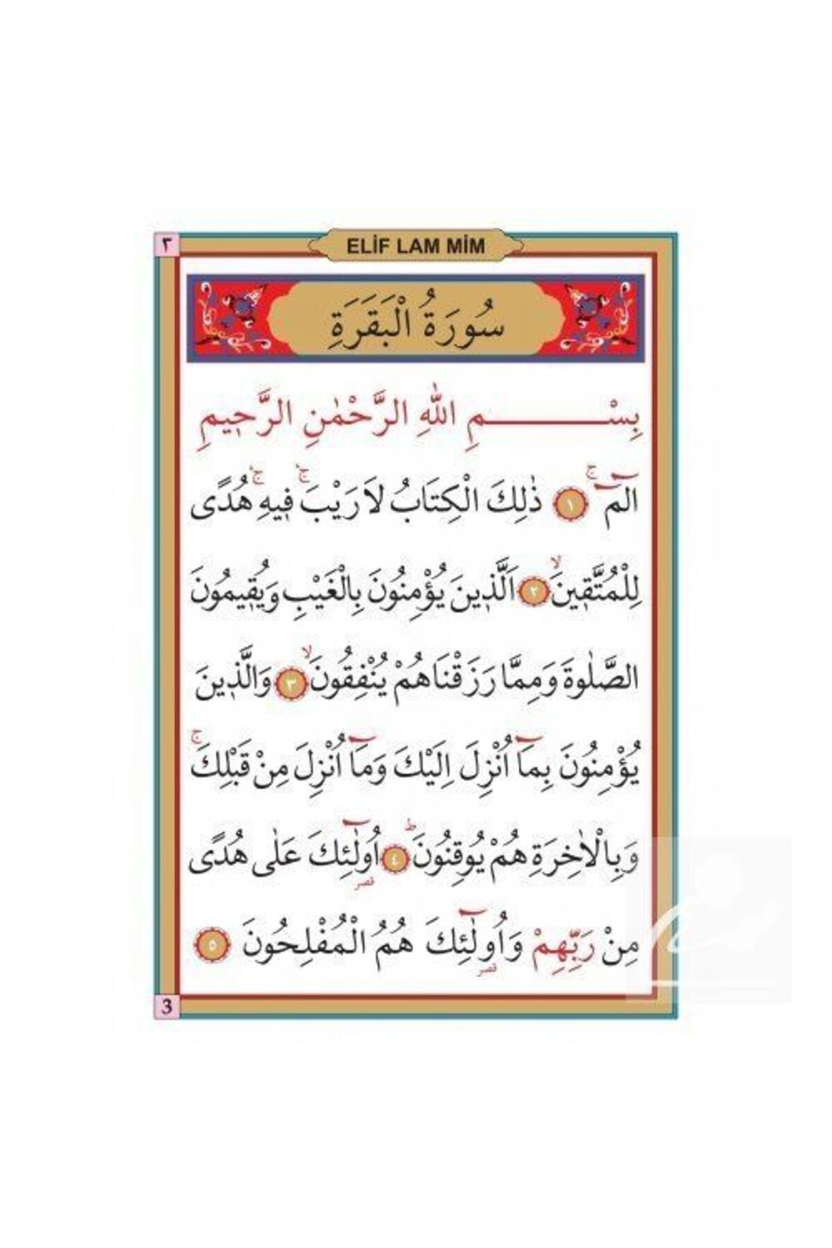 Seda Yayinlari 41 Yasin Tebareke Amme Vakia-Cuma Ve Kisa Sureler Türkçe Okunuşla