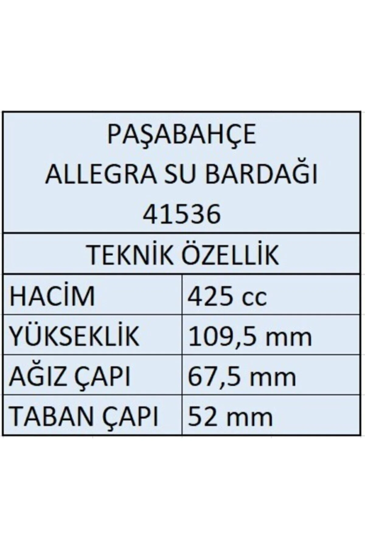 41536-420015 Allegra Gri Su - Meşrubat Bardağı 12 Parça