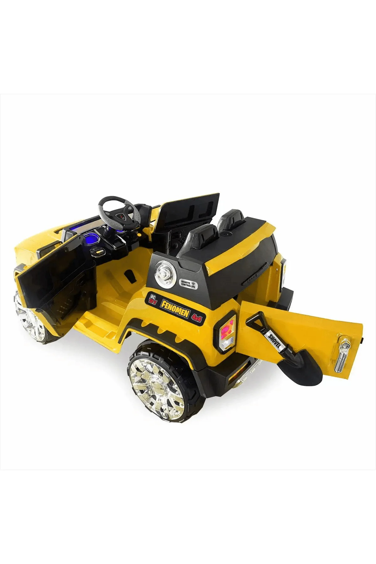 4×2 Iznik 12v. Çift Kişilik Uzaktan Kumandalı Akülü Araba Sarı