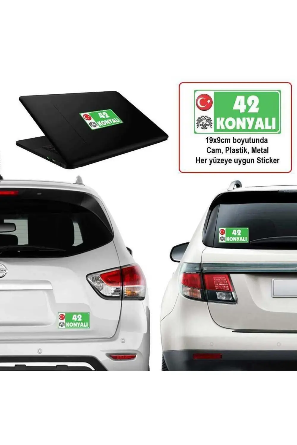 42 Konya - Memleket Sticker - Şehir - Arma,cam, Laptop Etiket Ara