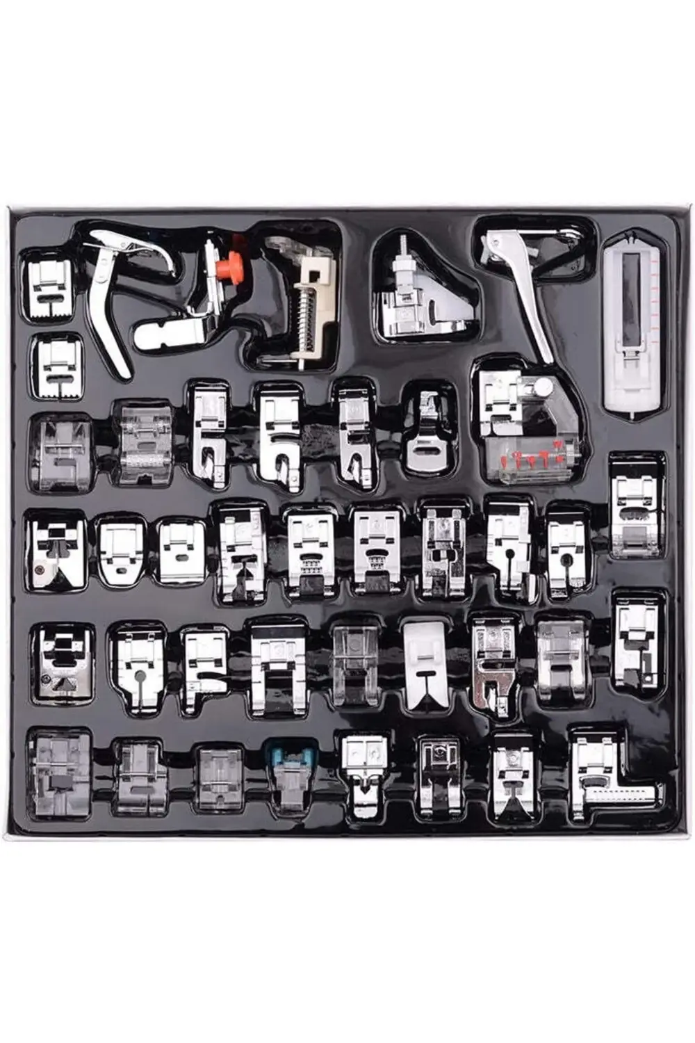 Tuhafiyecimiz 42 Parça Ev Tipi Dikiş Makine Ayak Seti (Brother, Singer, Janome