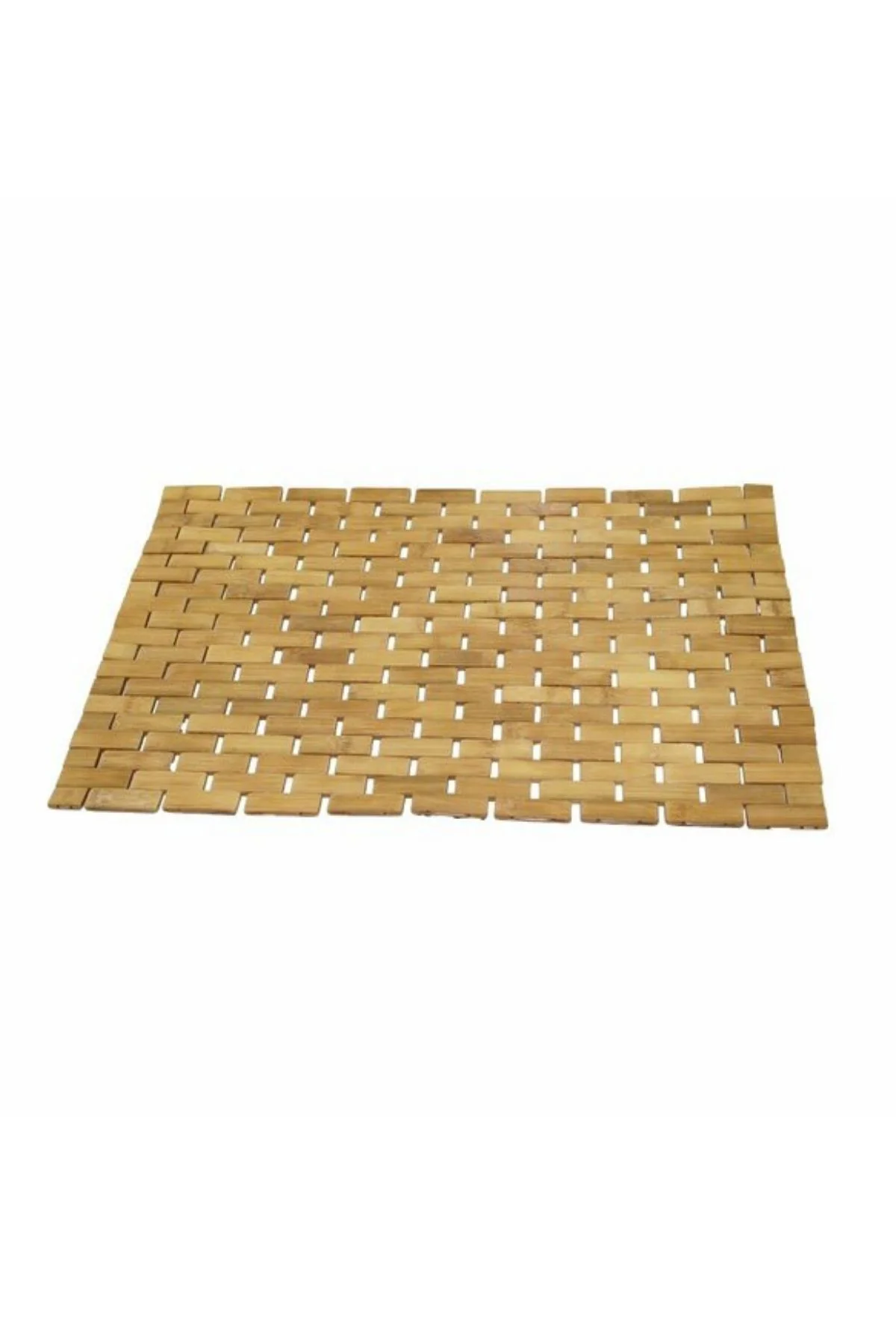 42 x 62Cm Kaydırmaz Çok Amaçlı Bambu Paspas - Duş Kapı Önü Makine