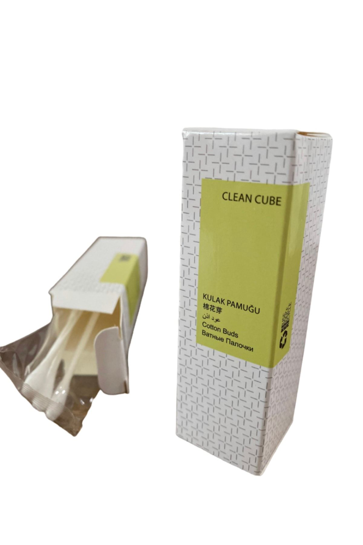 Clean Cube 420 Adet Özel Kutulu 3’Lü Hijyenik Otel Tipi Kulak Pamuğu