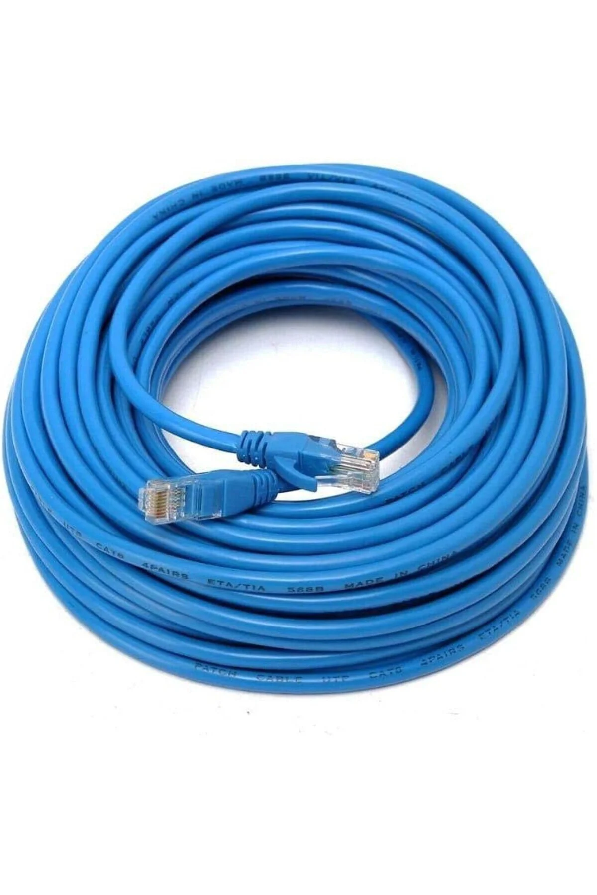 4217 Cat6 Ethernet Patch Adsl Modem İnternet Kablosu, 15 m, Mavi