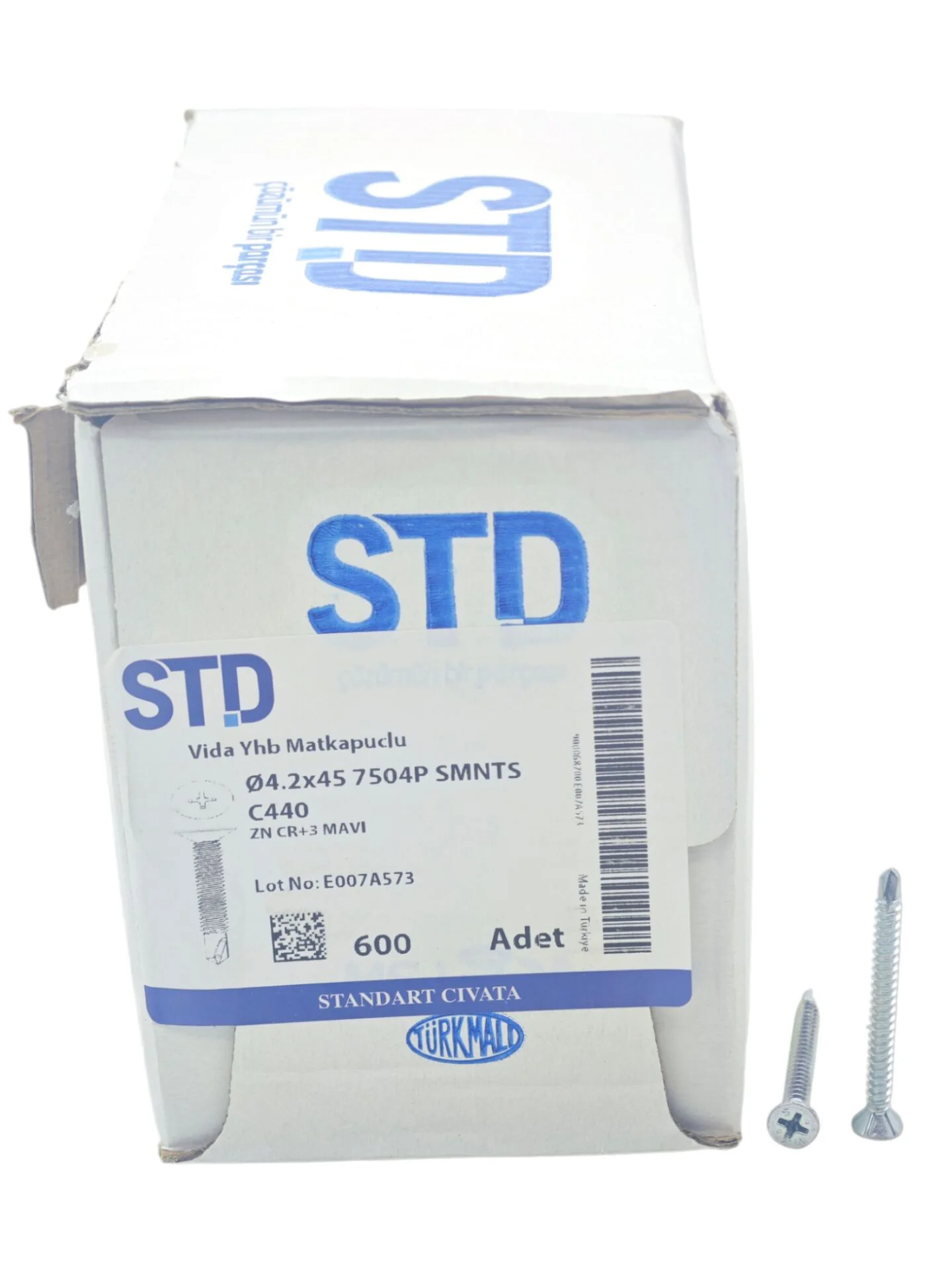 4245   STD 4.2*45mm Matkap Uçlu Vida 600lü