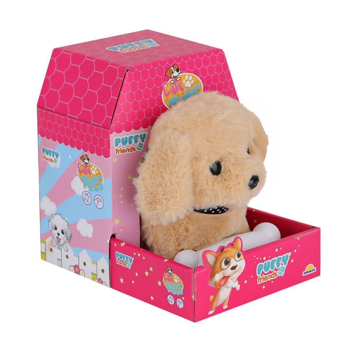 4248 Sesli Hareketli Peluş Köpek Karamel