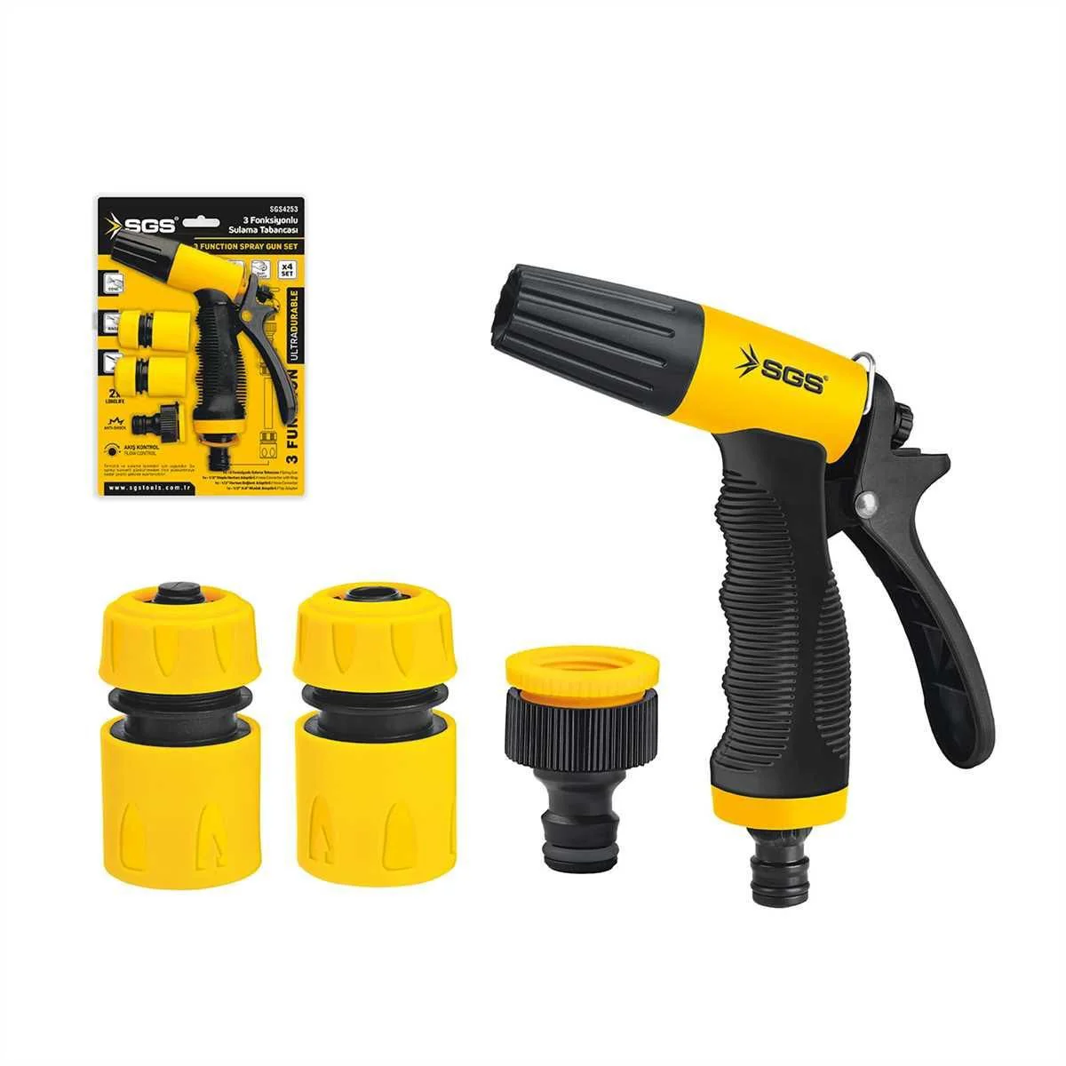 4253 3 Fonksiyonlu Sulama sı (4 Parça Set)