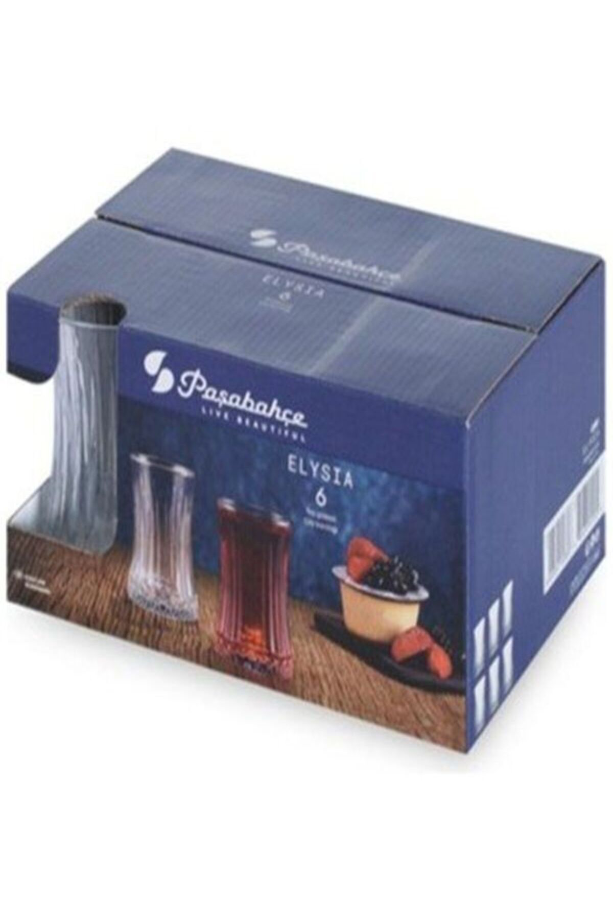 Paşabahçe 42901 Elysia 6 Lı Cam Çay Bardağı 170 Cc Orjin. Kutulu