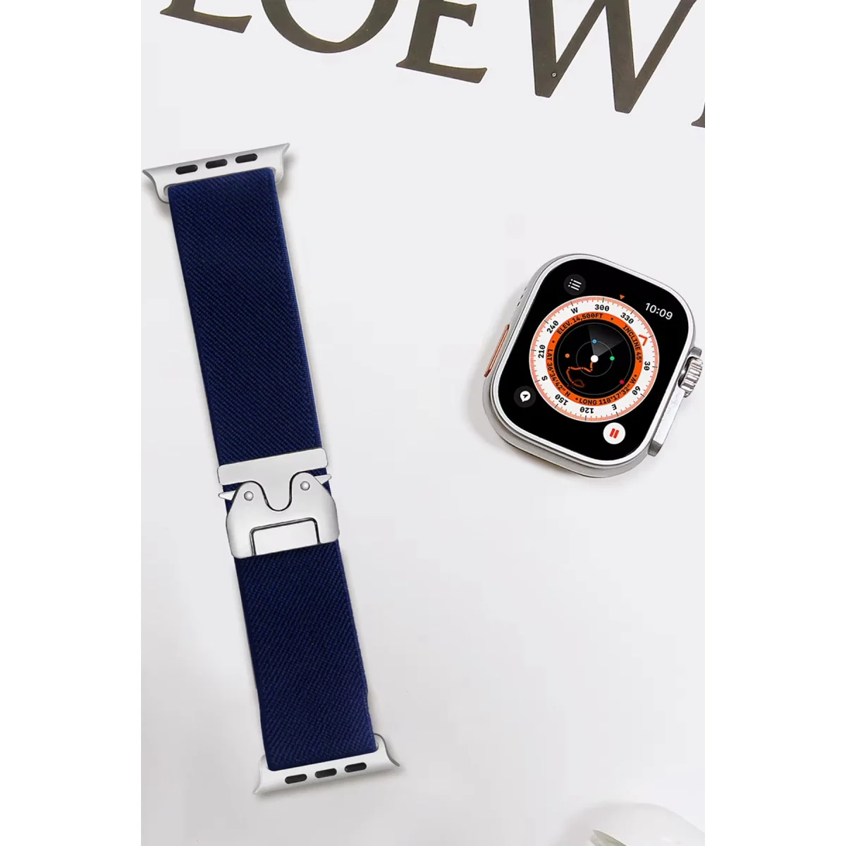 42mm Forest Kumaş Kordon - Dayanıklı Lacivert Bileklik