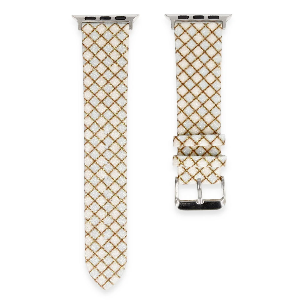 42mm Karo Motif Kordon - Mavi Akıllı Saat Kolu